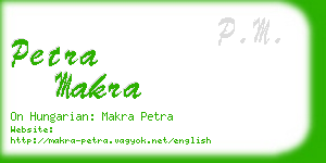 petra makra business card